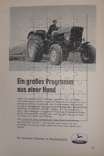 Werbeanzeige 1966 john deere - 1966,