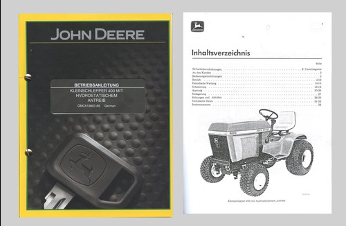 John deere kleinschlepper - deere,