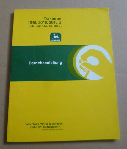 John deere schlepper 1640 - john, +